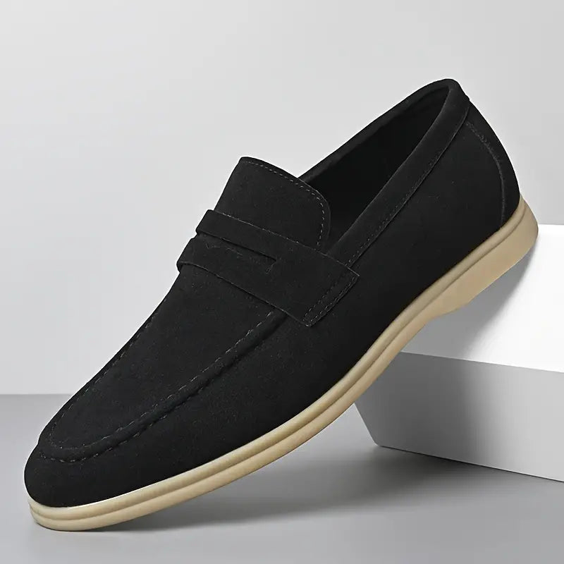 Jax women's loafers in neutral tone with contrast sole and distinctive strap for elegant everyday style
