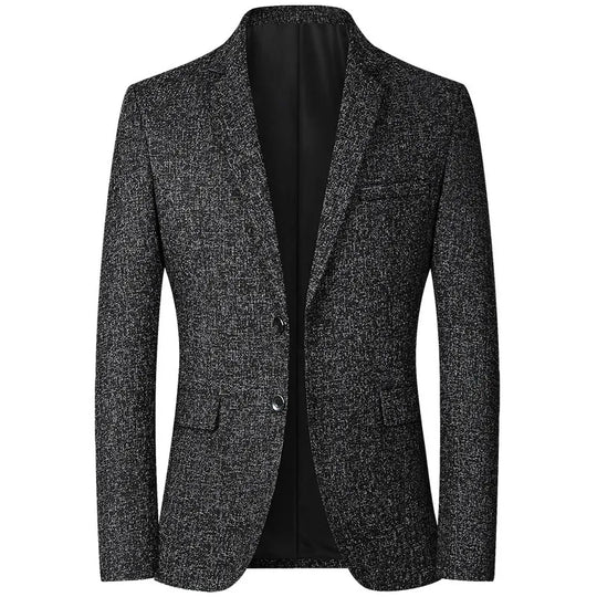 Women's leopard print casual blazer, chic versatile jacket with bold statement pattern