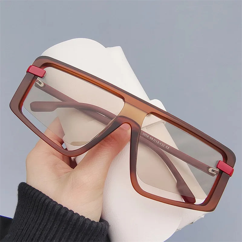Bold oversized square sunglasses unisex Artemis frames UV400 sleek modern edgy finish