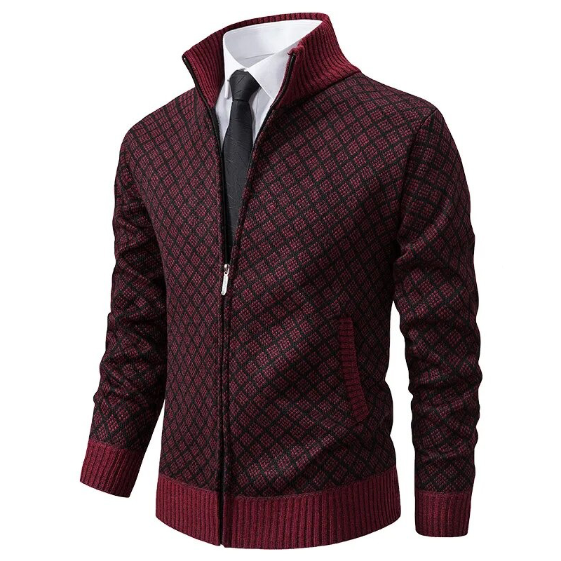 Pablo classic men's coat timeless dark wool blend tailored fit with modern comfort for business and evening wear