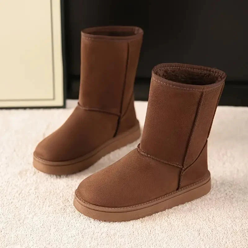 Women's relaxed fit lined ankle boots with orthopedic support, cozy warmth, pull-on winter style
