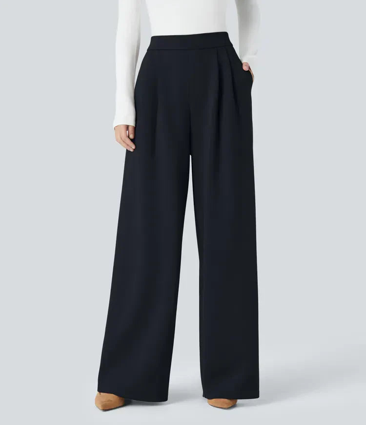 Marit women's high waist trousers classic elegant slim fit flattering silhouette comfort pants