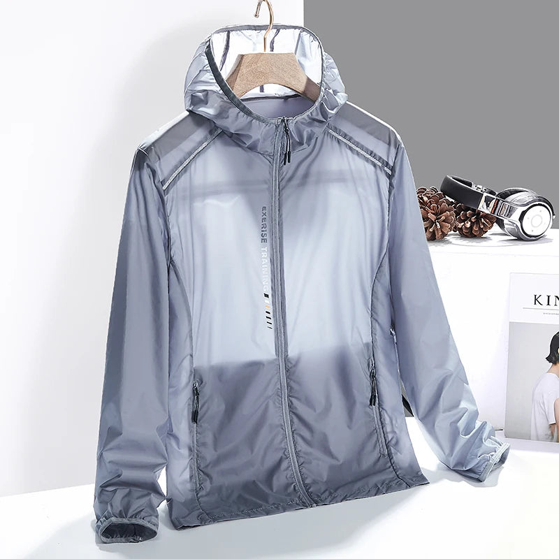 Lightweight windproof performance jacket ultralight quick-dry fabric sleek fit for hiking and outdoor adventures