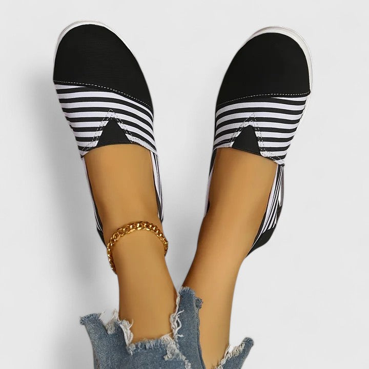 Women's slip-on wedge sneakers soft canvas upper 3–5cm heel sporty feminine everyday comfort