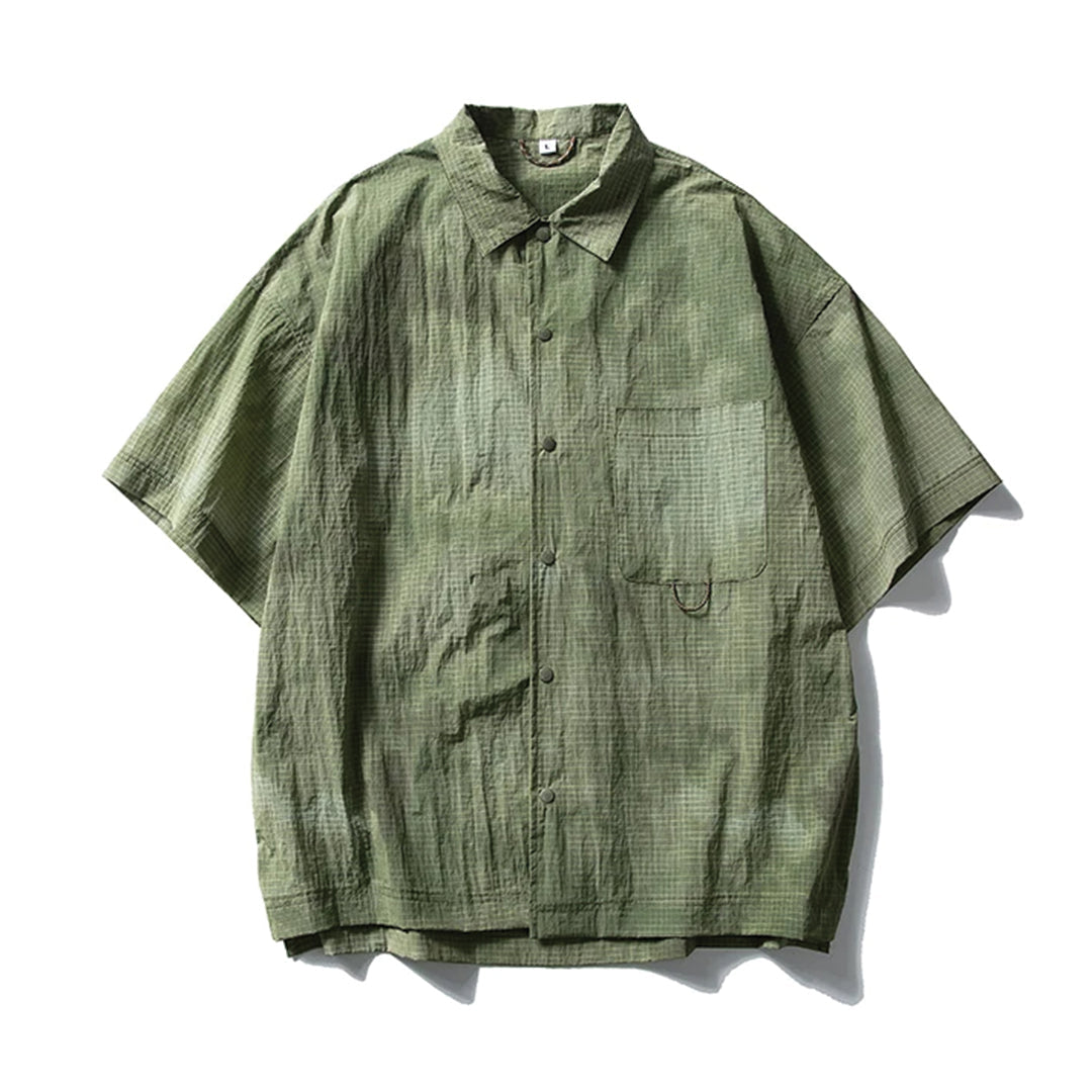 EchoTrek Delta camouflage shirt lightweight water-resistant nylon relaxed fit for city and trail