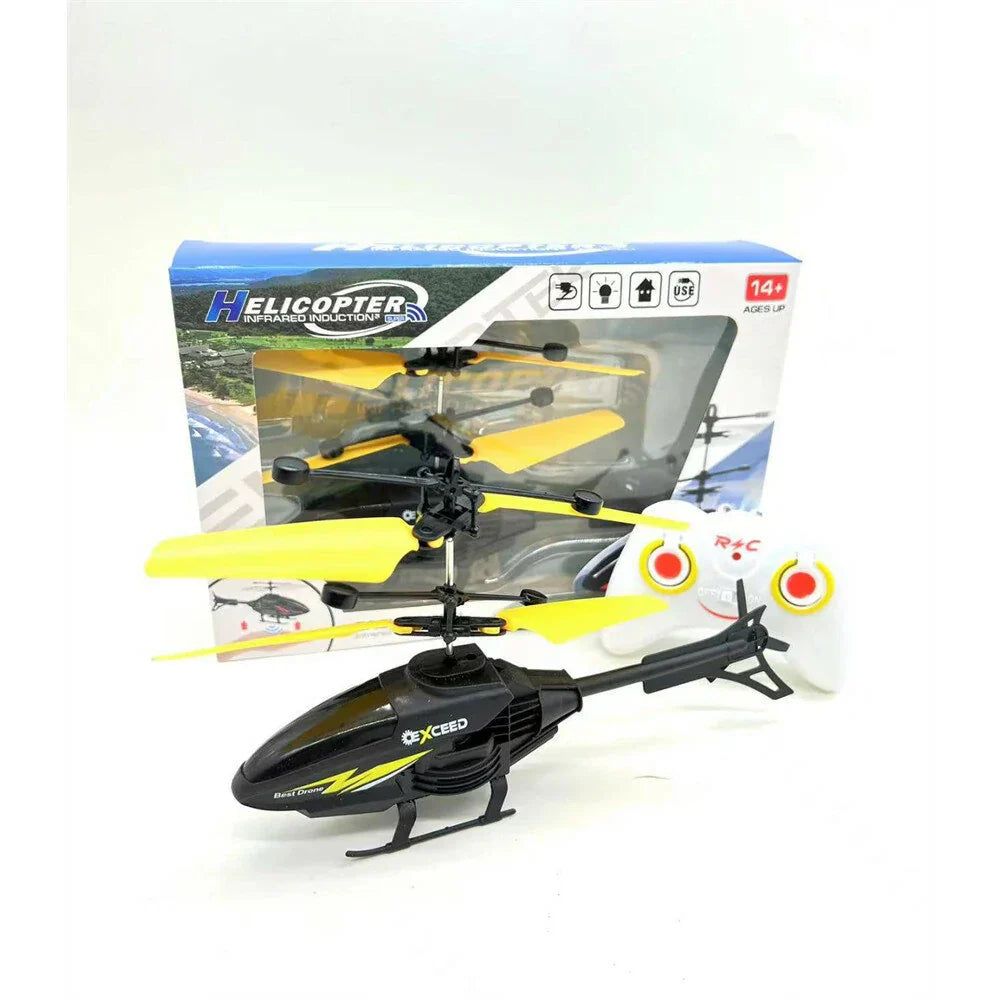 USB rechargeable RC helicopter for kids indoor outdoor play durable ABS body 10-min flight