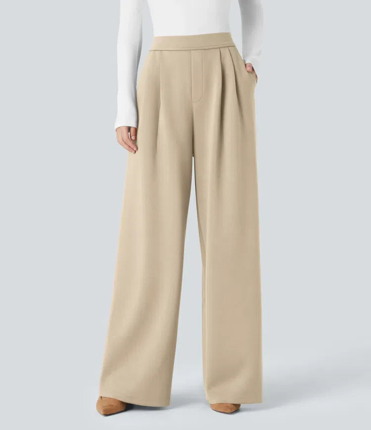 Marit women's high-waist trousers classic elegant cut with flattering silhouette and comfort fit