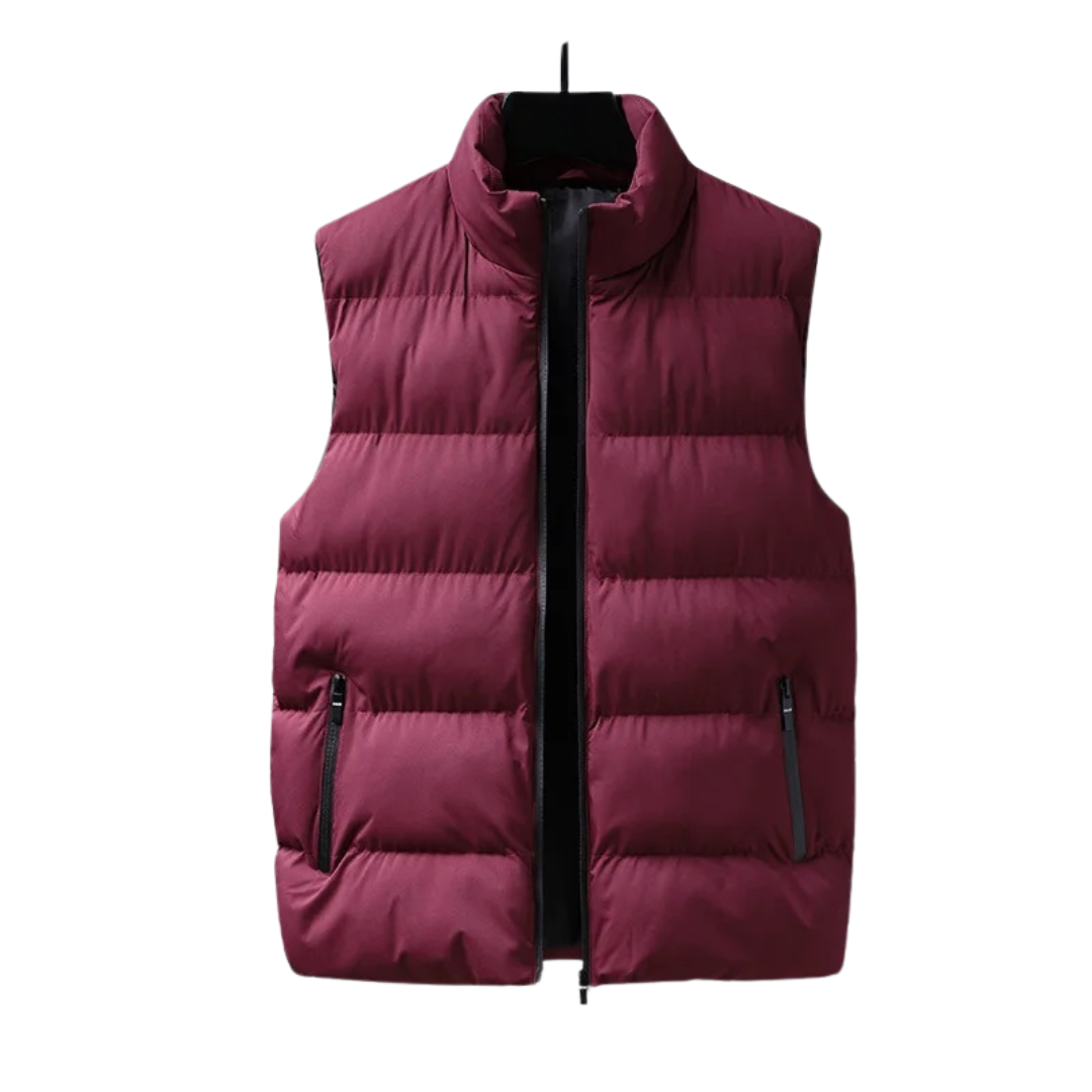 Men's lightweight quilted vest classic cut breathable mid-layer versatile outerwear for all seasons