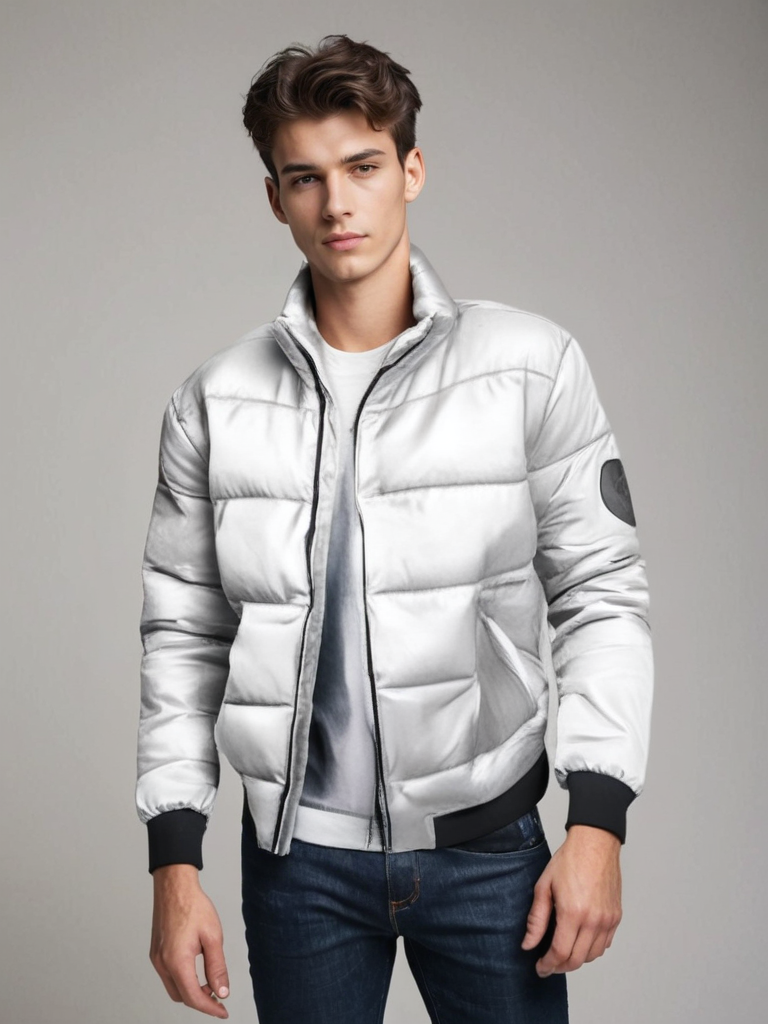 Carson men's lightweight down jacket black slim fit with high-quality insulation warmth
