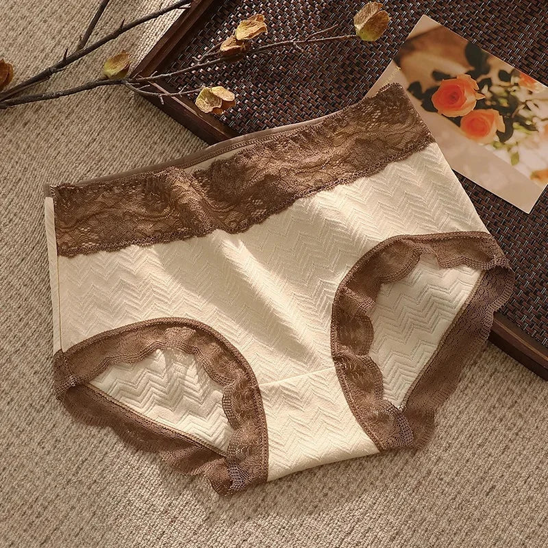 Roseveil plus size seamless high-waist cotton briefs, full coverage panty set for curvy women
