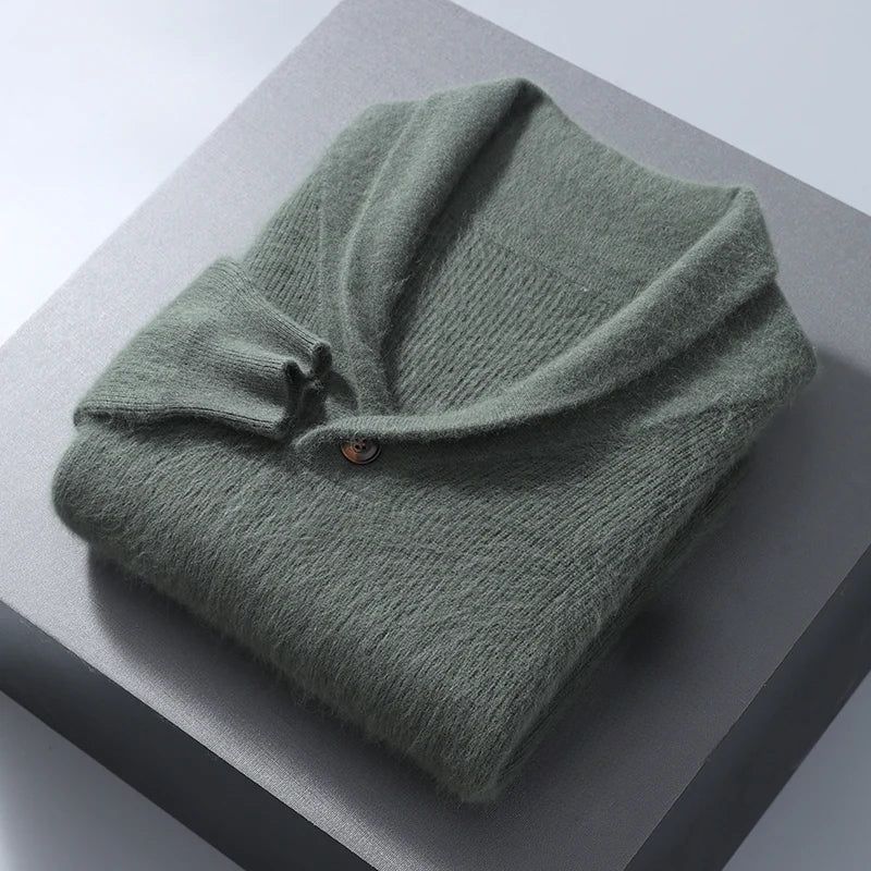 Women's mink cashmere crewneck sweater lightweight cozy knit in neutral tone premium softness