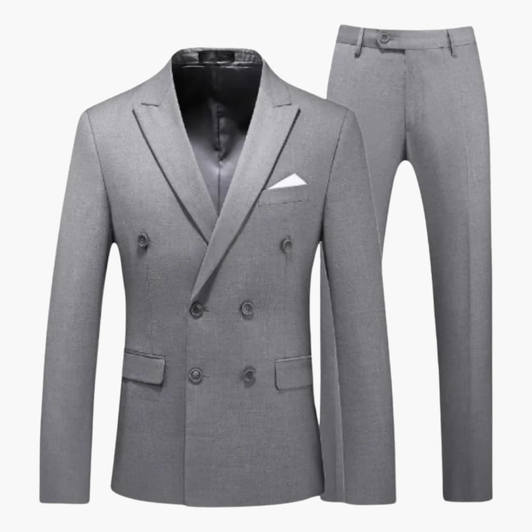 Men's slim fit breathable summer suit tailored cut for weddings lightweight formal wear