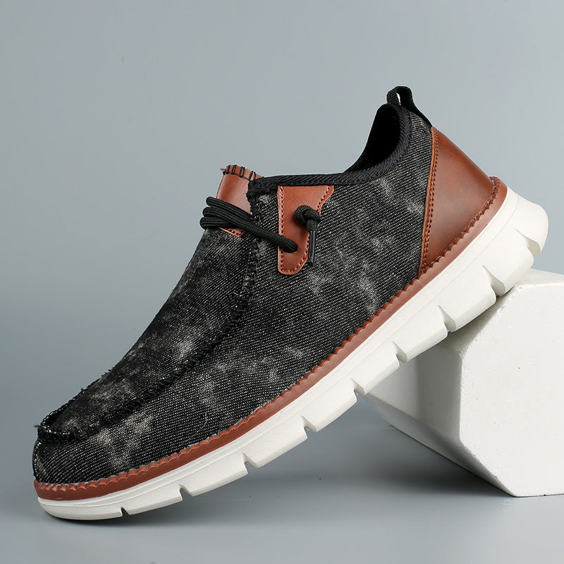 Urbann Vibe Denholm denim-washed urban sneakers breathable cushioned midsole city explorer style