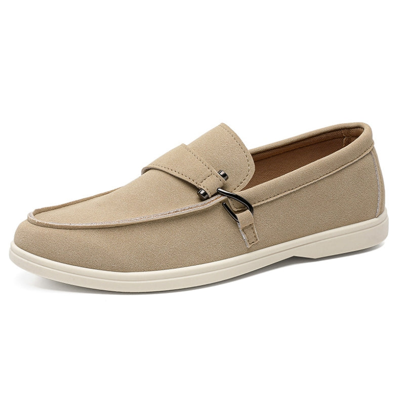 Bellandi unisex slip-on loafers in neutral tones with lightweight build for all-day comfort