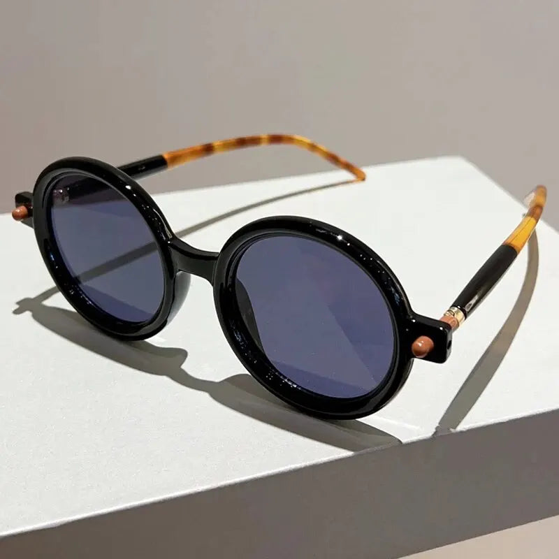 Celeste vintage circular sunglasses retro round frames bold vibrant shades for fashion-forward style