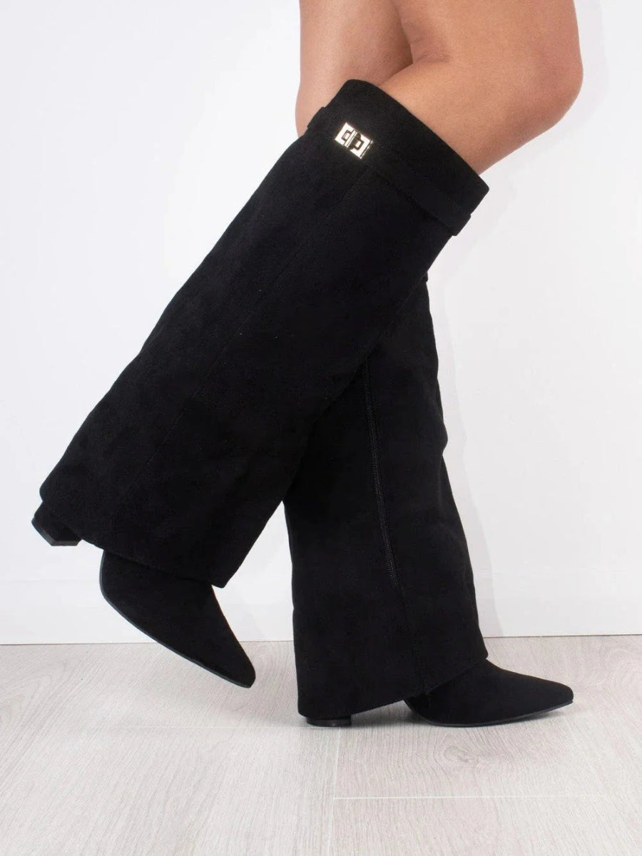 Women's classic suede high boots in timeless silhouette with luxurious durable finish for everyday wear
