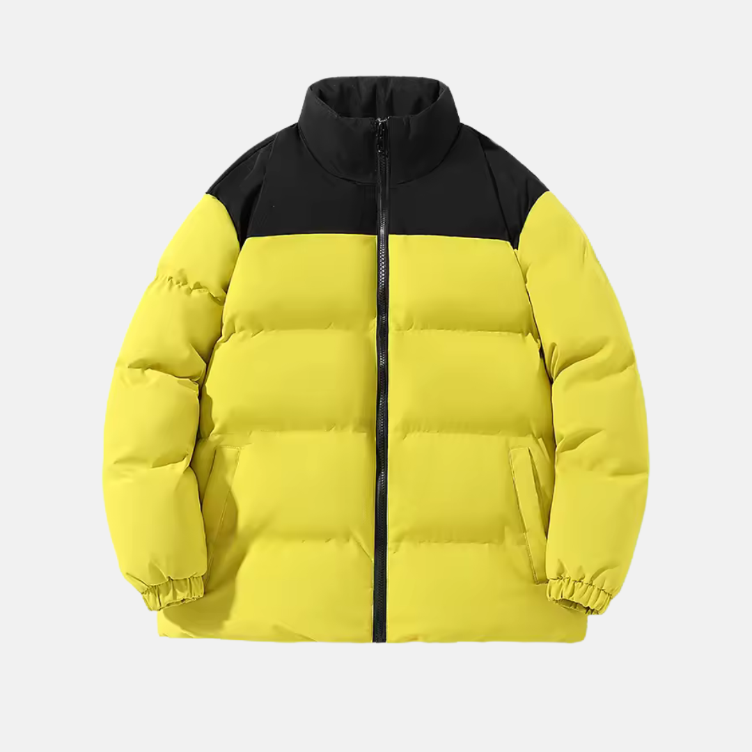 Men's quilted padded jacket water-resistant relaxed fit outerwear in neutral Nordisk style
