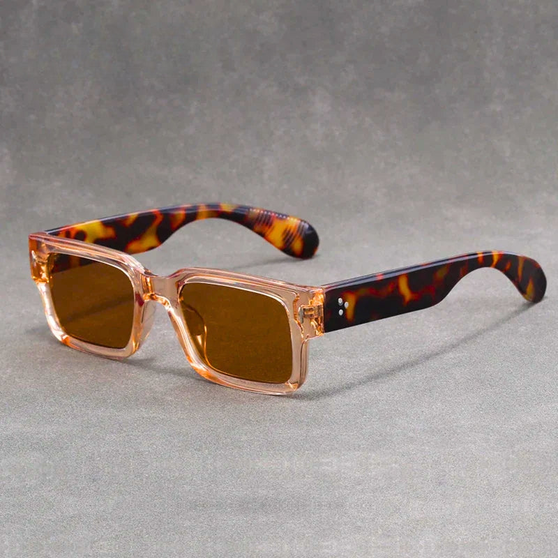Alar retro rectangular sunglasses with full UV protection and scratch-resistant lenses for all-day wear