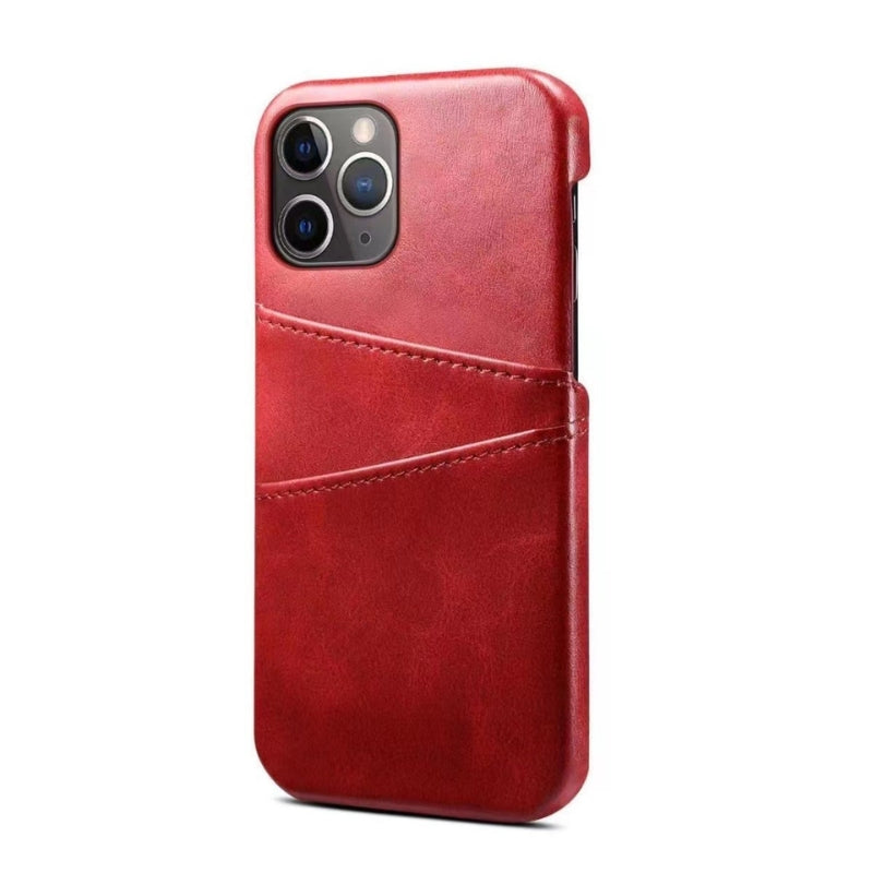 Pellaro matte leather iPhone case ultra-slim card pocket scratch-resistant minimalist design