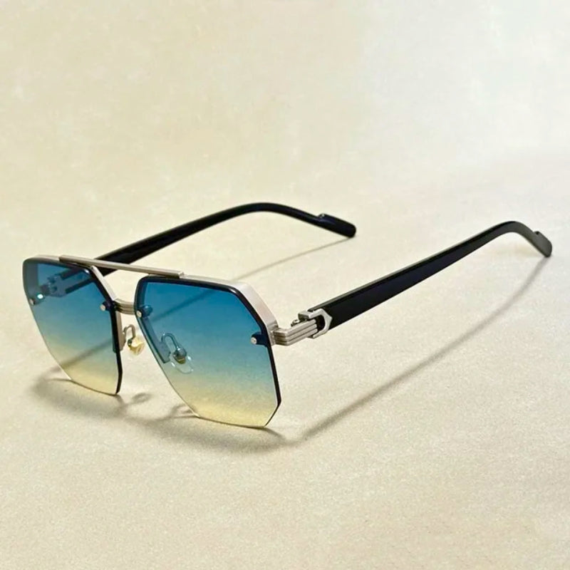 Varyn gradient UV400 sunglasses geometric frames dual-tone lenses outdoor everyday style