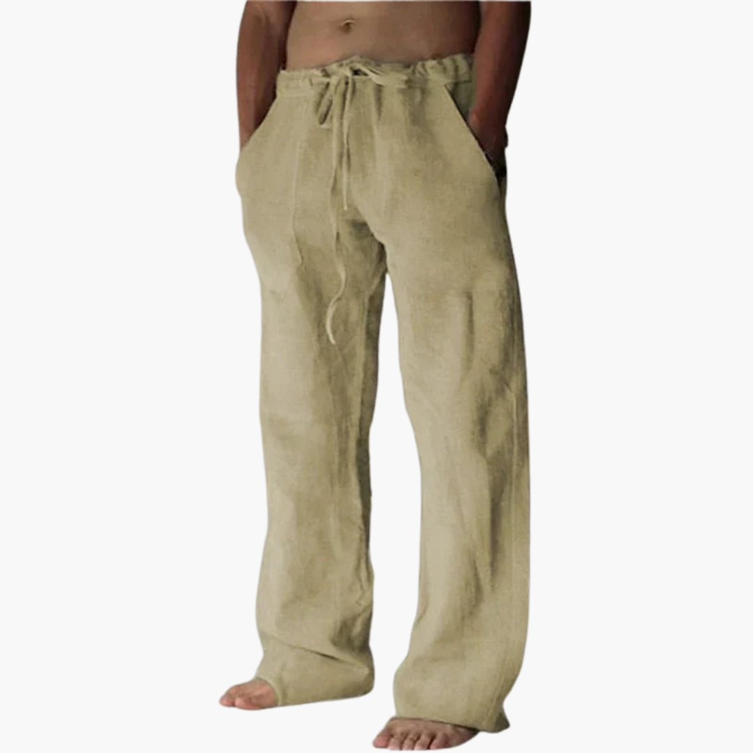 Men's lightweight relaxed fit casual pants breathable fabric loose cut for everyday comfort