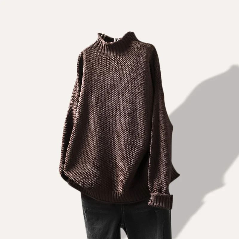 Women's ultra-soft knit sweater cozy relaxed silhouette versatile work-to-weekend layering piece