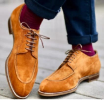 Wesley vegan suede men's business shoes elegant slip-on comfort formal footwear