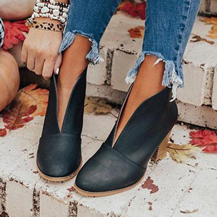 Leontine women's ankle boots with heels elegant contemporary style all-day comfort versatile fit