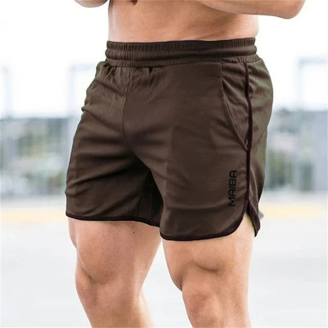 Men's slim fit elastic swim shorts quick-dry athletic cut with streamlined silhouette and elastic waistband