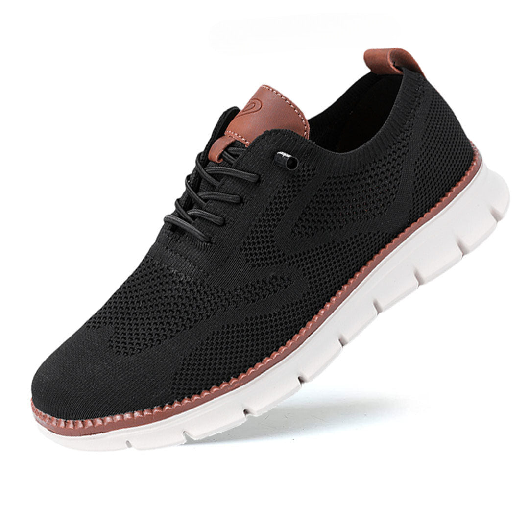 Senzova urban dressed sneakers breathable knit upper removable honeycomb foam insole all-day comfort