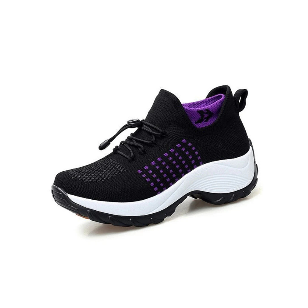 Women's white orthopedic sneakers with cushioned sole, breathable upper, and arch support for daily wear