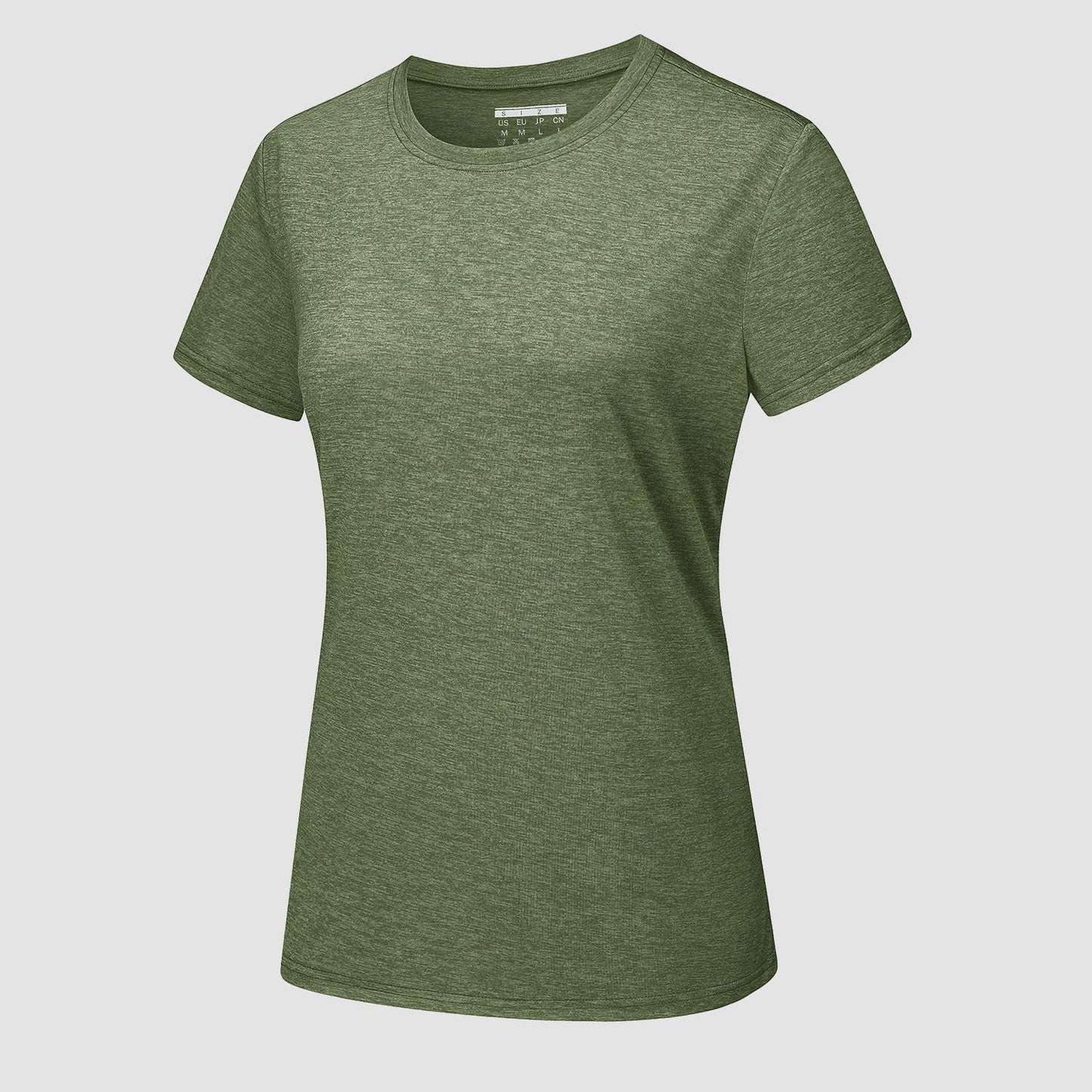 Women's lightweight quick-dry running t-shirt, breathable moisture-wicking short sleeve workout top