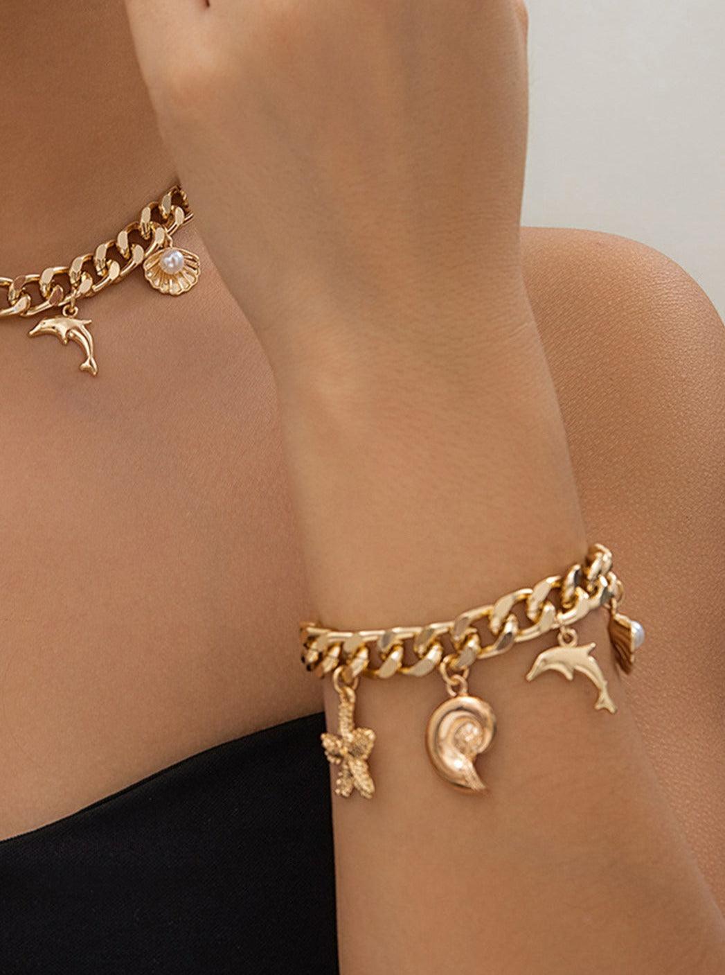 Ocean-themed Pendant Bracelet - Urbann-Vibe
