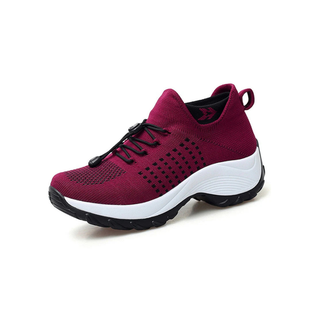 Women's white orthopedic sneakers with breathable upper, cushioned shock-absorbing sole for everyday comfort