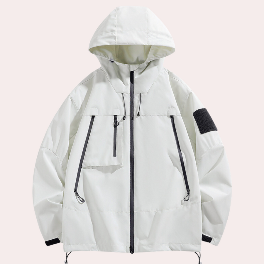 Men's Roger windproof jacket lightweight slim fit outdoor layer with full zip closure