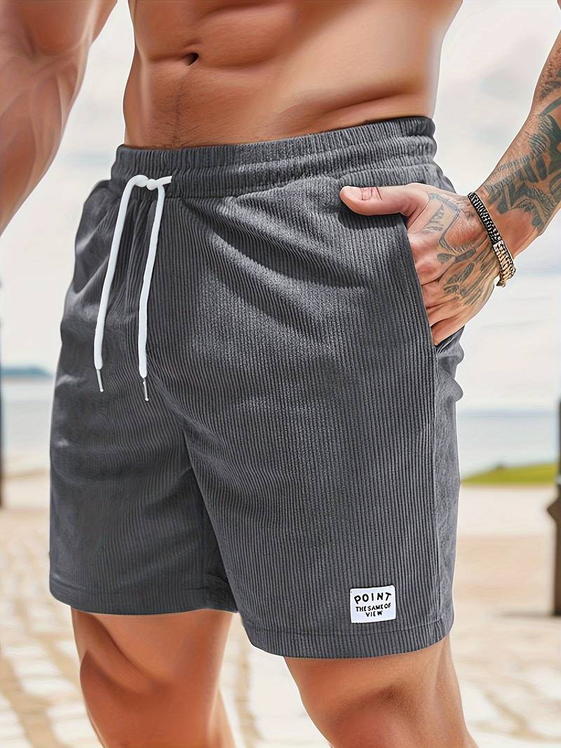 Mason men's relaxed swim shorts navy blue active beachwear with freedom-of-movement cut