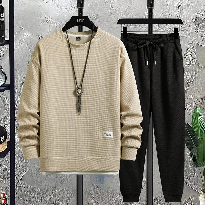 Meridian gray knit lounge two-piece set relaxed fit sweater and joggers soft breathable everyday casual