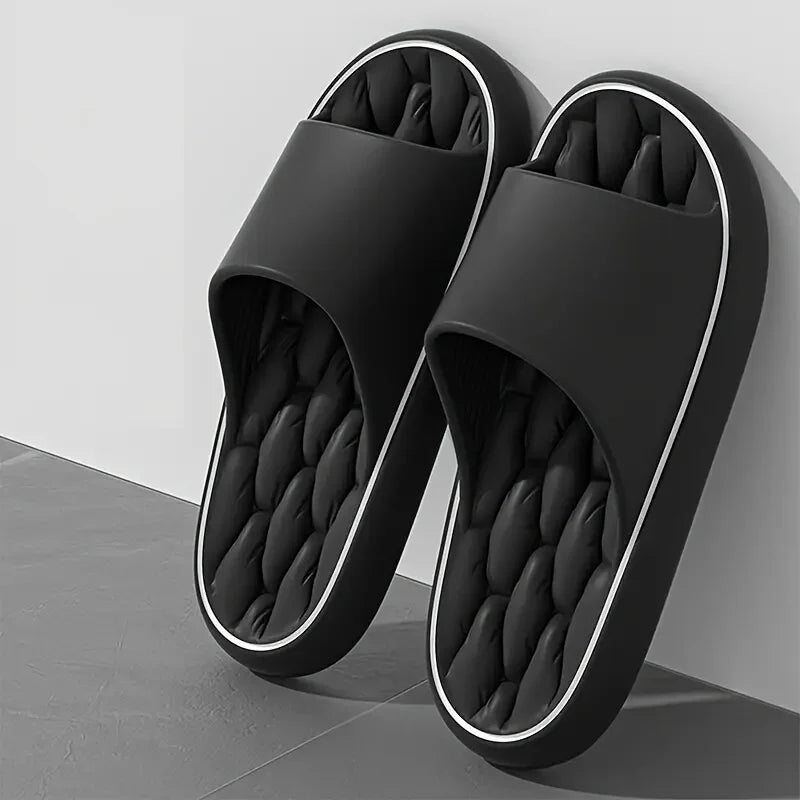Haven quilted cushion slides unisex slip-on sandals with plush footbed ultra-lightweight slip-resistant
