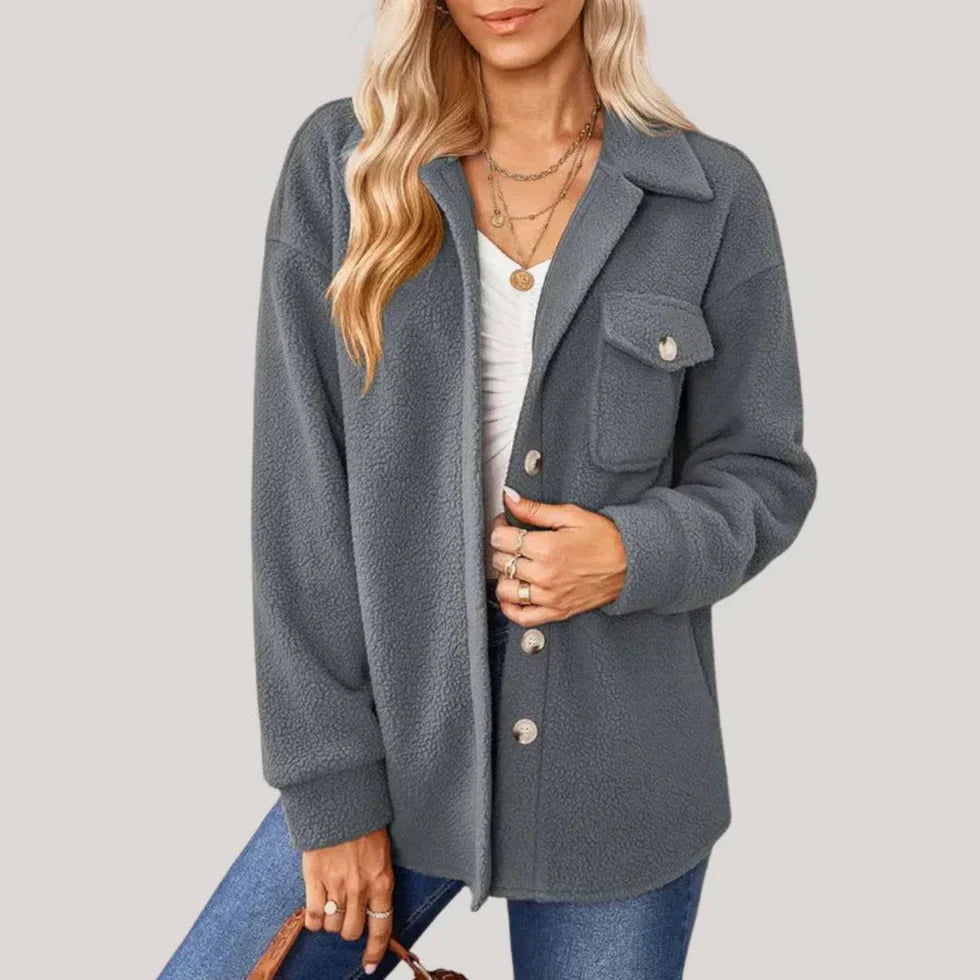 Meredith women's structured coat classic silhouette sustainable fall winter everyday warmth layer