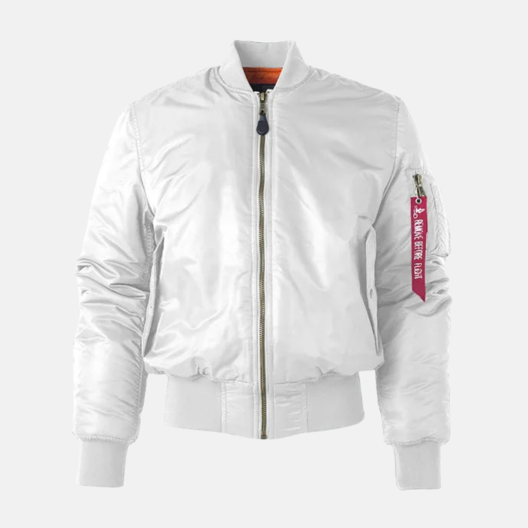 Men's relaxed fit bomber jacket wind-resistant woven blend ribbed cuffs Nordisk outdoor style