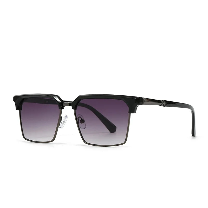 Equinox unisex polarized sunglasses lightweight metal frame squared gradient lenses UV protection