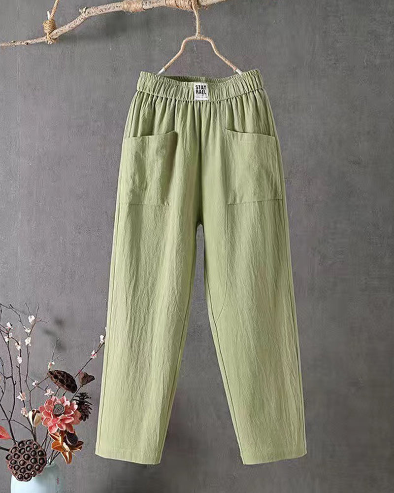Harper relaxed trousers casual loose-fit pants soft breathable fabric everyday comfort wear