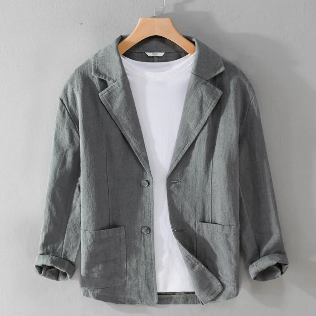 Men's relaxed fit casual blazer single-breasted smart style for everyday professional wear