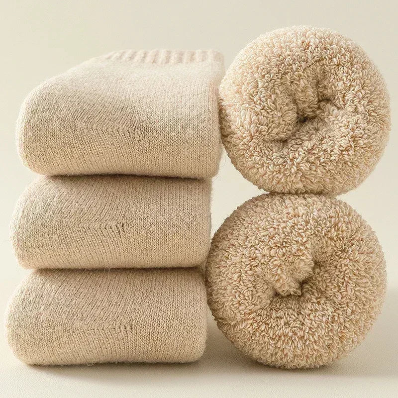 Sierra EverWool wool socks cold weather pack of 3 plush moisture-wicking durable thermal comfort