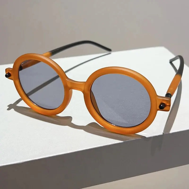 Celeste vintage circular sunglasses retro round frames bold vibrant shades for fashion-forward style