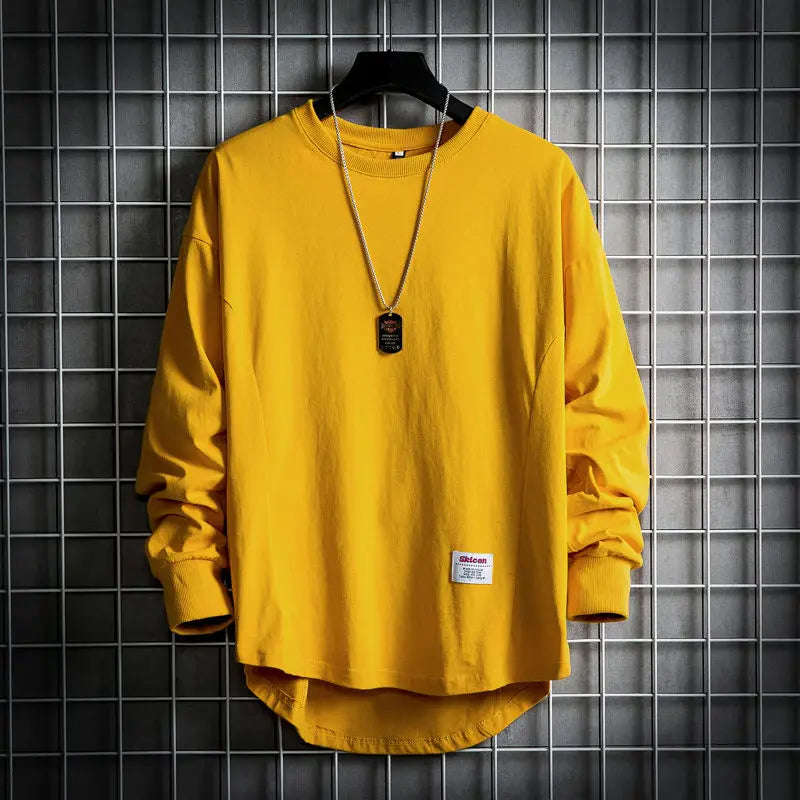 Men's Dario cotton long sleeve shirt structured regular fit versatile winter essential everyday warmth