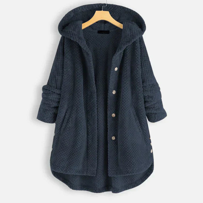 Women's cozy fleece winter jacket in stylish cut with soft breathable fabric for everyday warmth