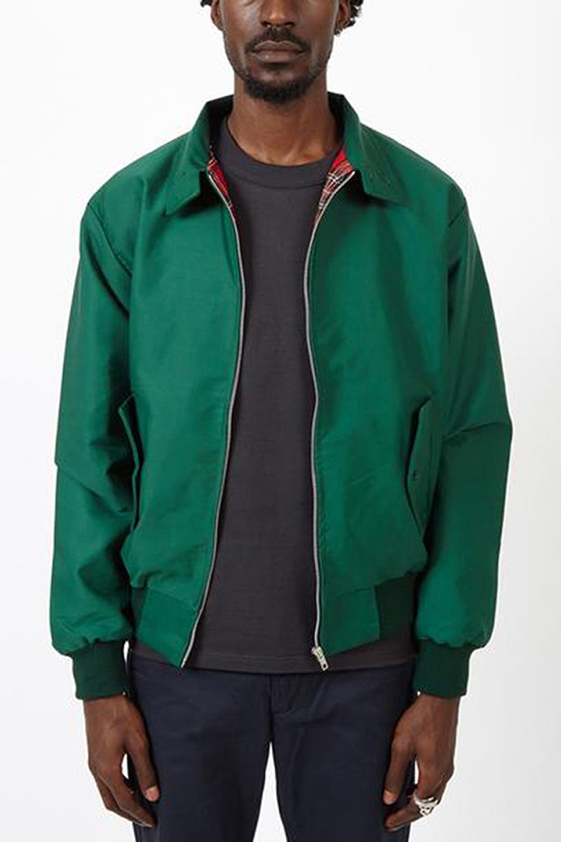 Men's short zip-up jacket lightweight casual urban style with classic collar and clean silhouette