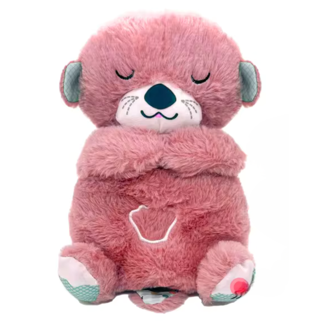Soft breathing plush sleep companion toy with soothing music rhythms for kids and adults nighttime rest