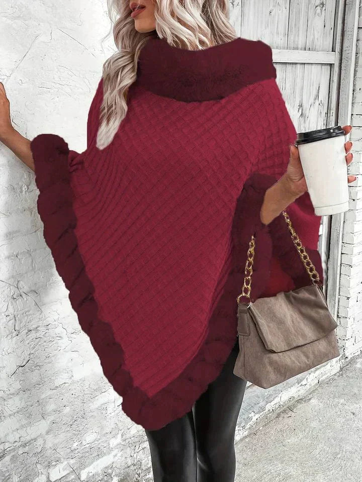Women's knit jumper in versatile neutral tones, relaxed cozy fit with sustainable easy-care fabric
